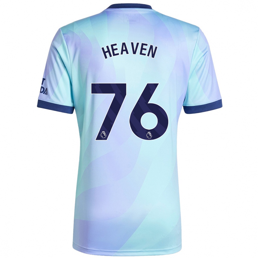 Kids Football Ayden Heaven #76 Aqua Third Jersey 2024/25 T-Shirt