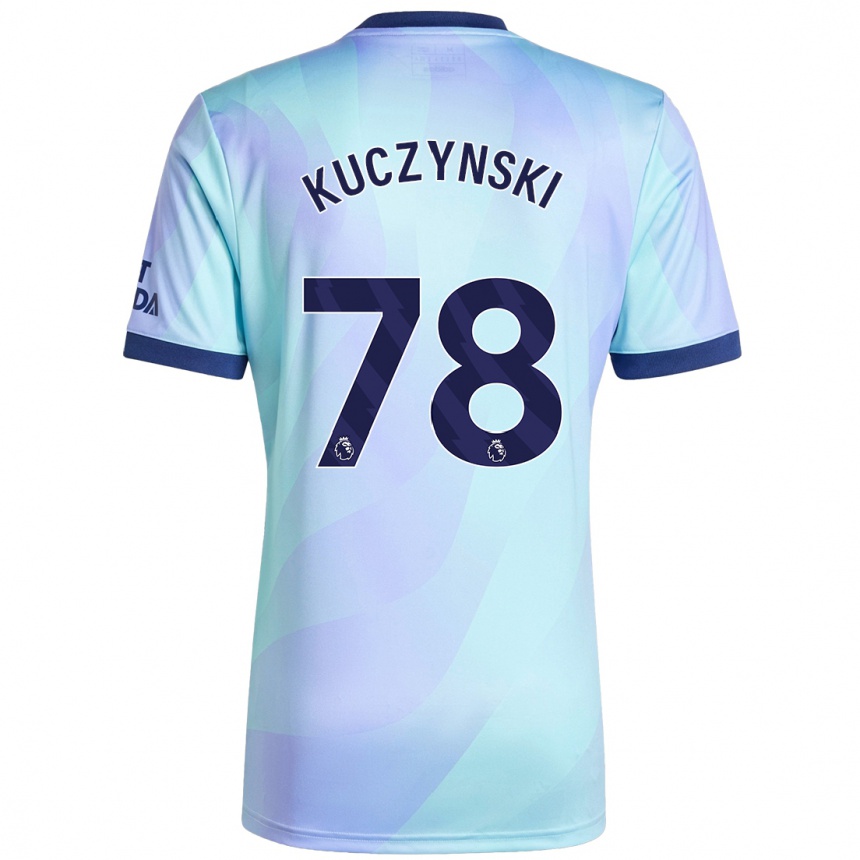 Kids Football Max Kuczynski #78 Aqua Third Jersey 2024/25 T-Shirt