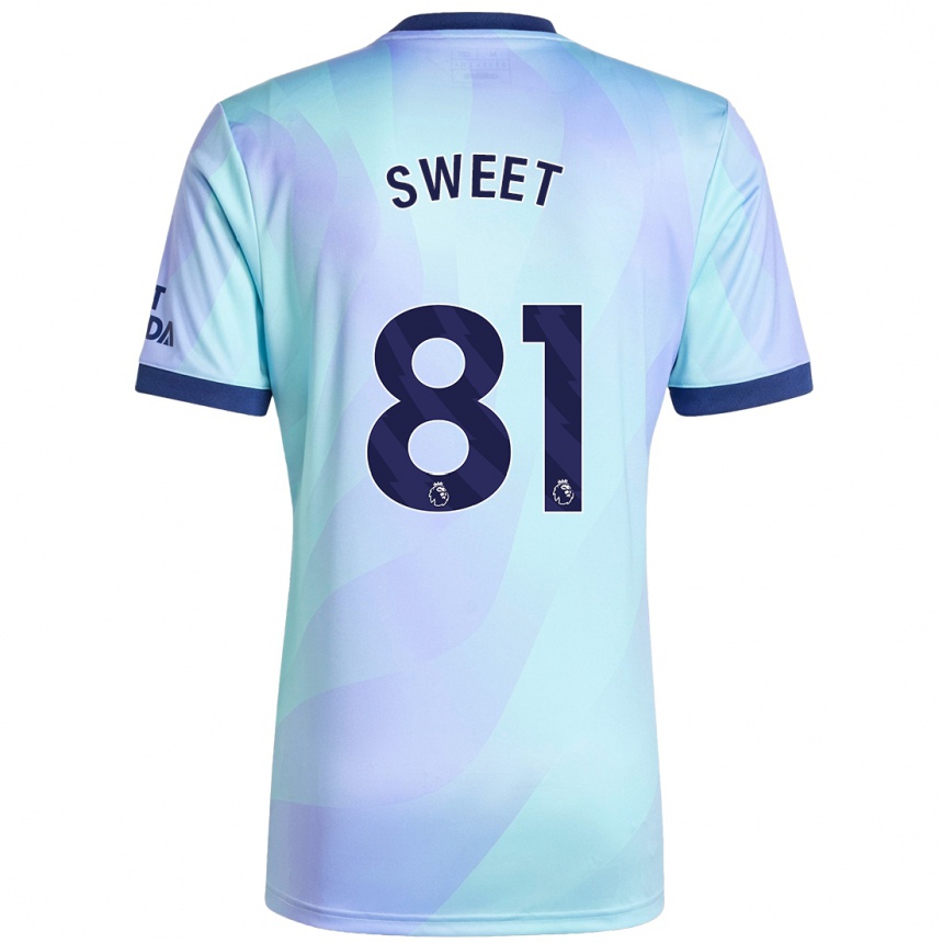 Kids Football Will Sweet #81 Aqua Third Jersey 2024/25 T-Shirt