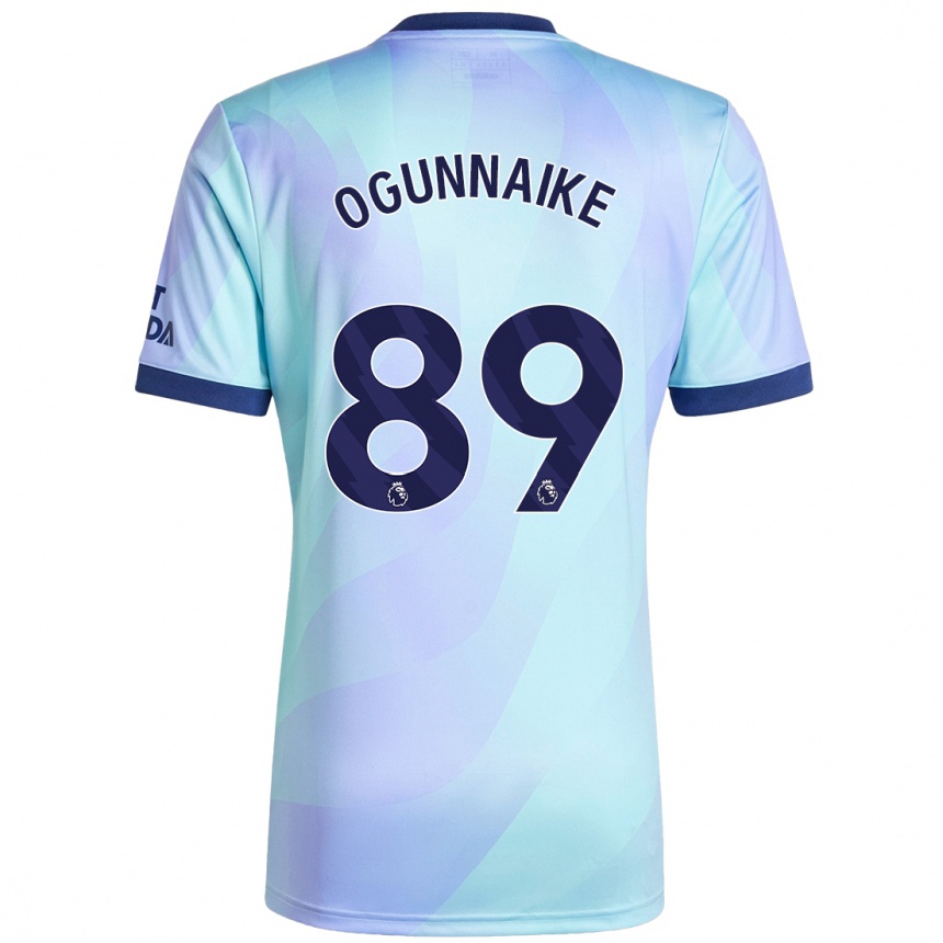 Kids Football Josh Ogunnaike #89 Aqua Third Jersey 2024/25 T-Shirt