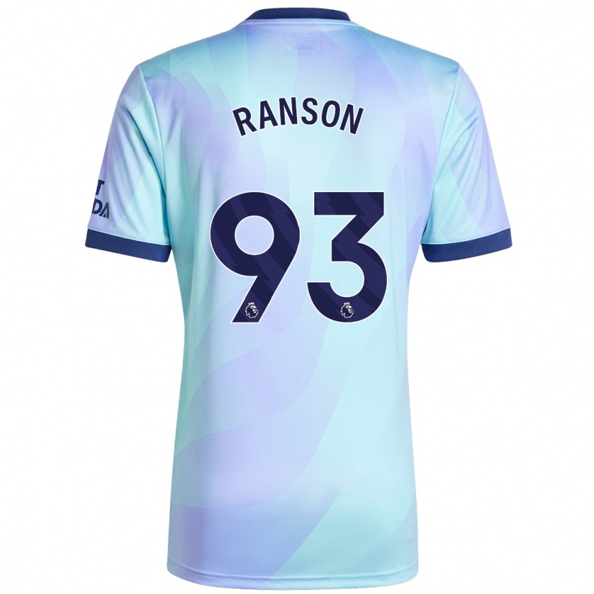 Kids Football Khari Ranson #93 Aqua Third Jersey 2024/25 T-Shirt