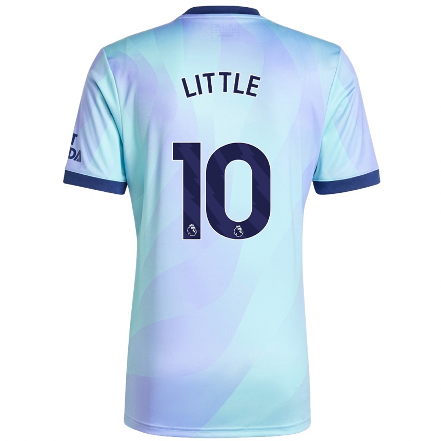 Kids Football Kim Little #10 Aqua Third Jersey 2024/25 T-Shirt