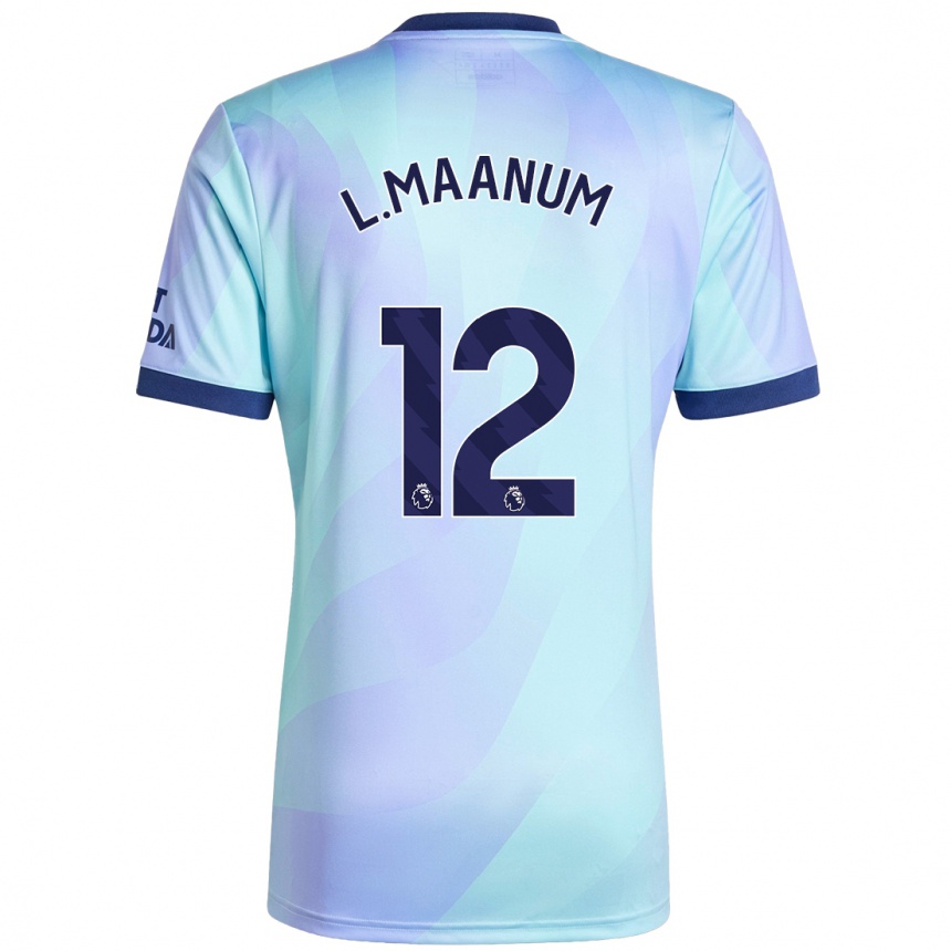 Kids Football Frida Maanum #12 Aqua Third Jersey 2024/25 T-Shirt