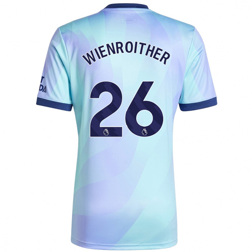 Kids Football Laura Wienroither #26 Aqua Third Jersey 2024/25 T-Shirt