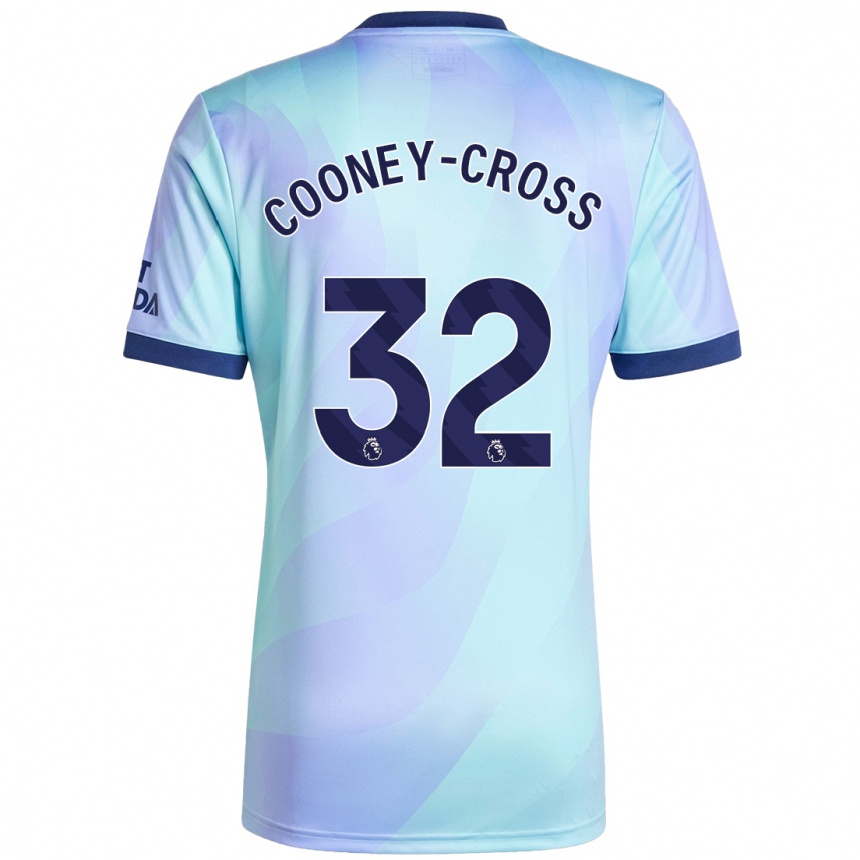 Kids Football Kyra Cooney-Cross #32 Aqua Third Jersey 2024/25 T-Shirt