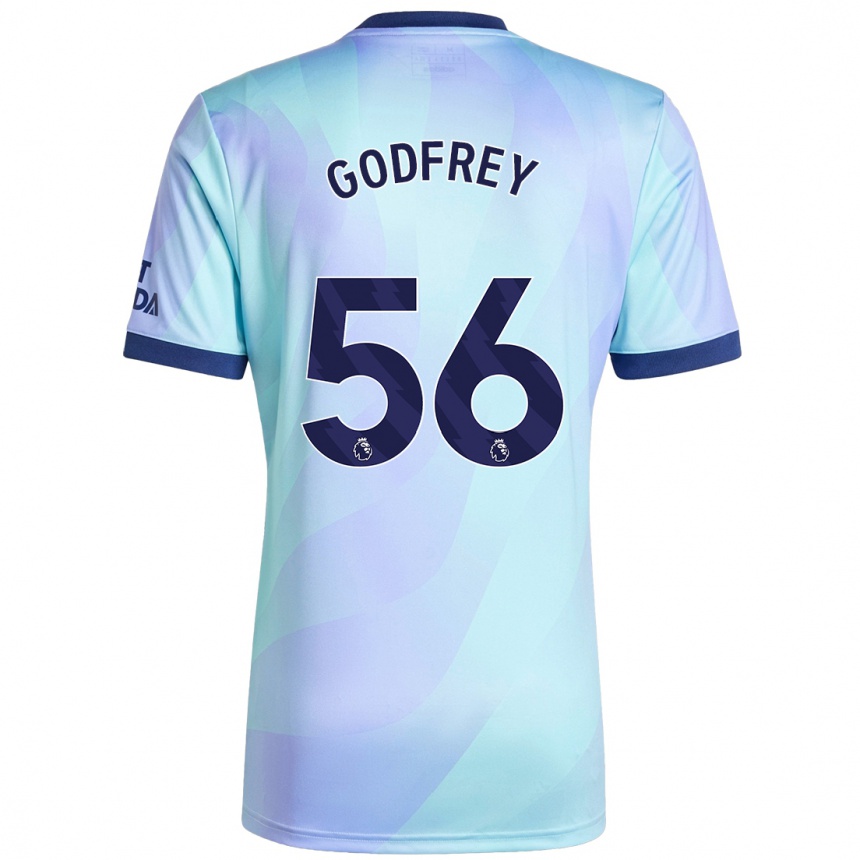 Kids Football Freya Godfrey #56 Aqua Third Jersey 2024/25 T-Shirt