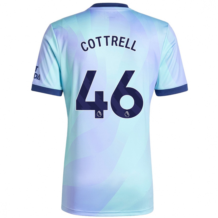 Kids Football Ben Cottrell #46 Aqua Third Jersey 2024/25 T-Shirt