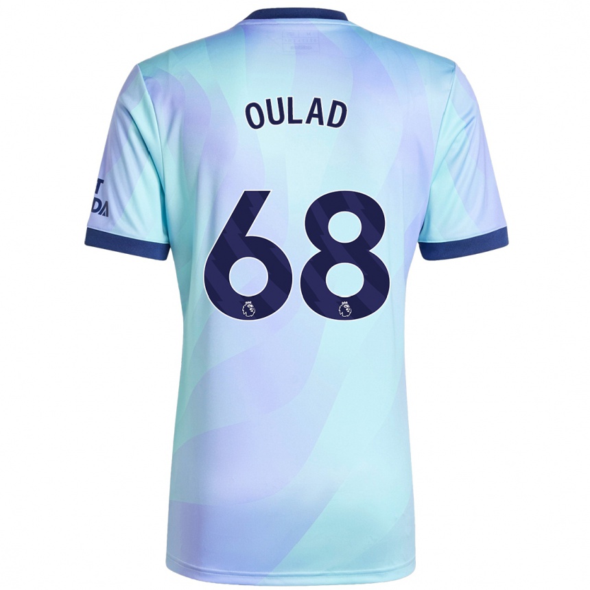 Kids Football Salah-Eddine Oulad M'hand #68 Aqua Third Jersey 2024/25 T-Shirt