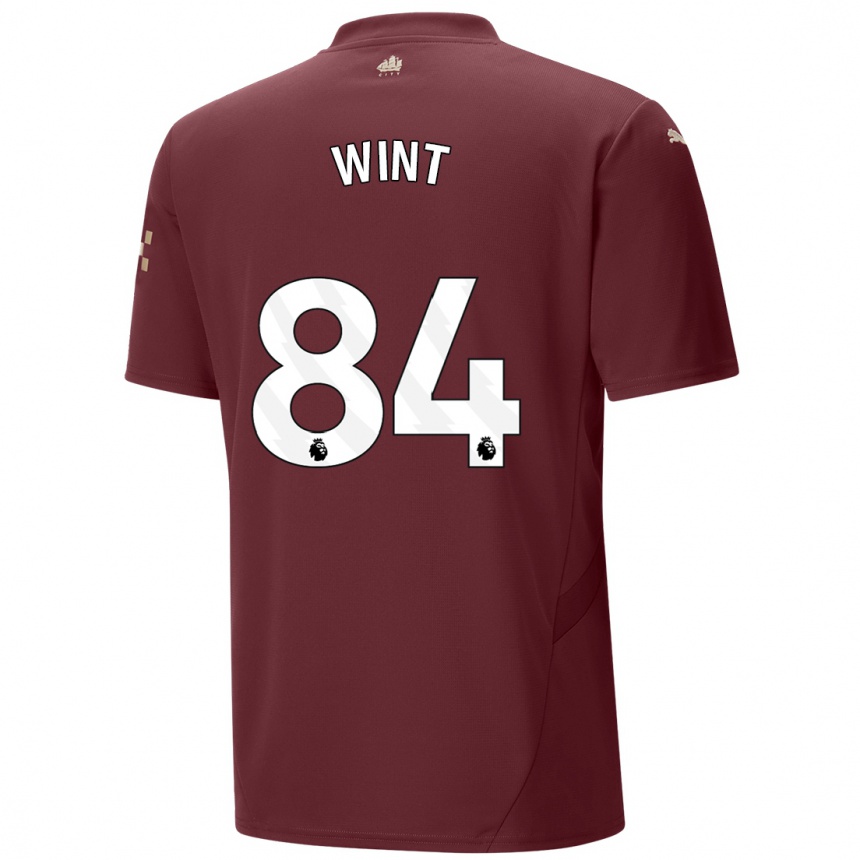 Kids Football Jack Wint #84 Maroon Third Jersey 2024/25 T-Shirt