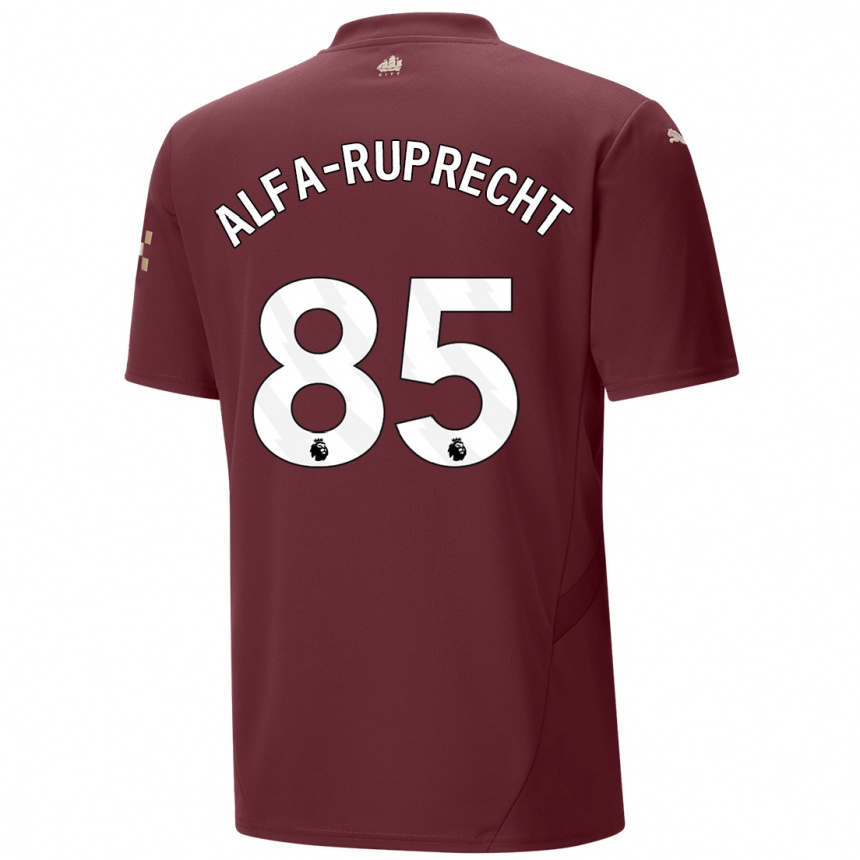 Kids Football Farid Alfa-Ruprecht #85 Maroon Third Jersey 2024/25 T-Shirt