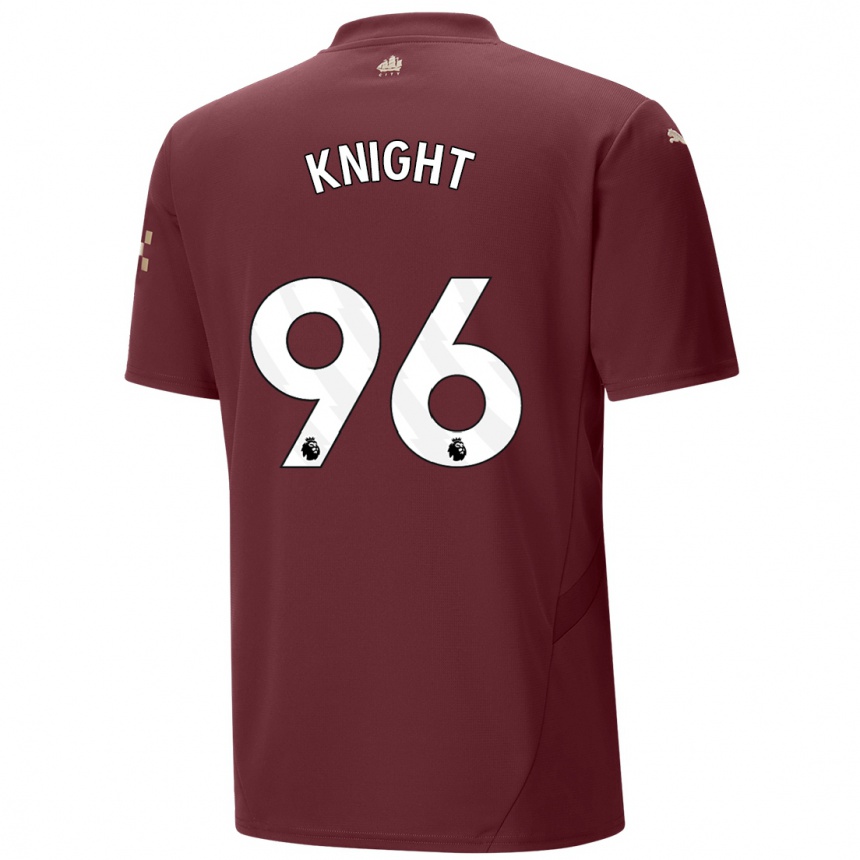 Kids Football Ben Knight #96 Maroon Third Jersey 2024/25 T-Shirt