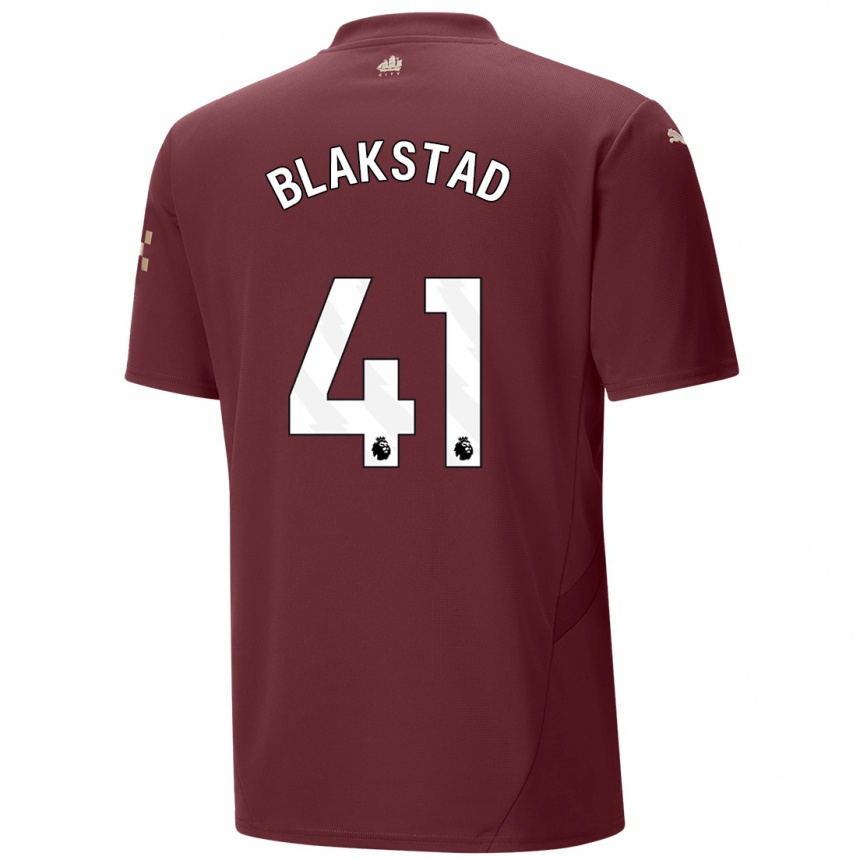 Kids Football Julie Blakstad #41 Maroon Third Jersey 2024/25 T-Shirt