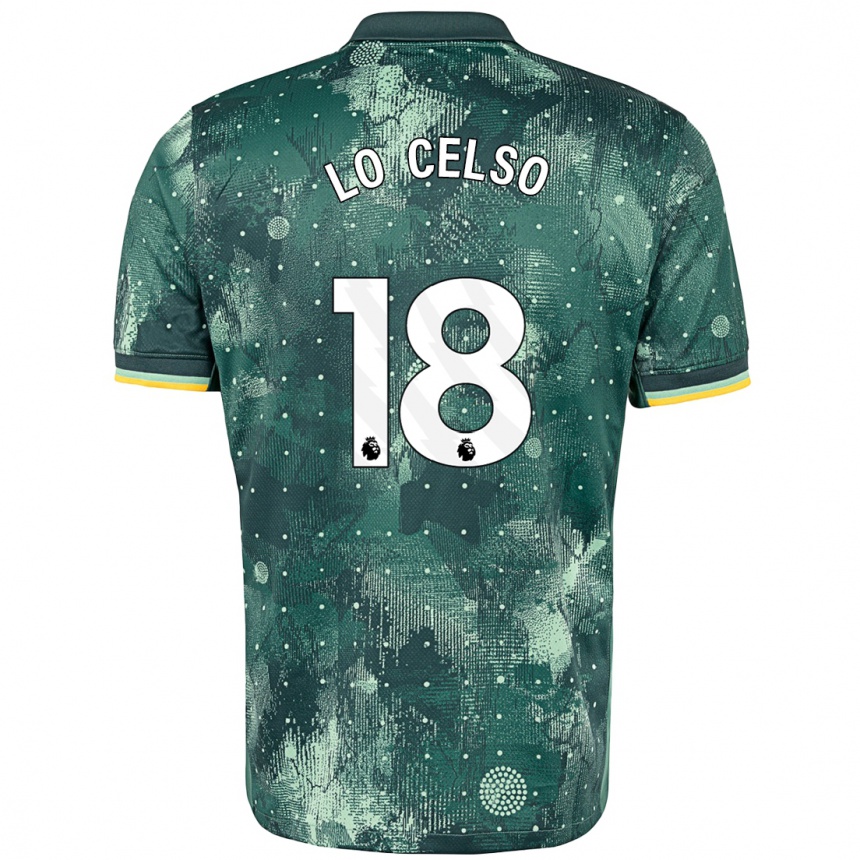 Kids Football Giovani Lo Celso #20 Mint Green Third Jersey 2024/25 T-Shirt