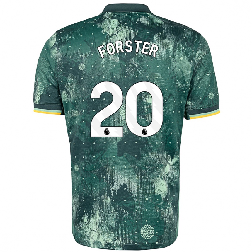 Kids Football Fraser Forster #20 Mint Green Third Jersey 2024/25 T-Shirt