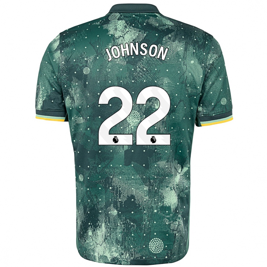 Kids Football Brennan Johnson #22 Mint Green Third Jersey 2024/25 T-Shirt