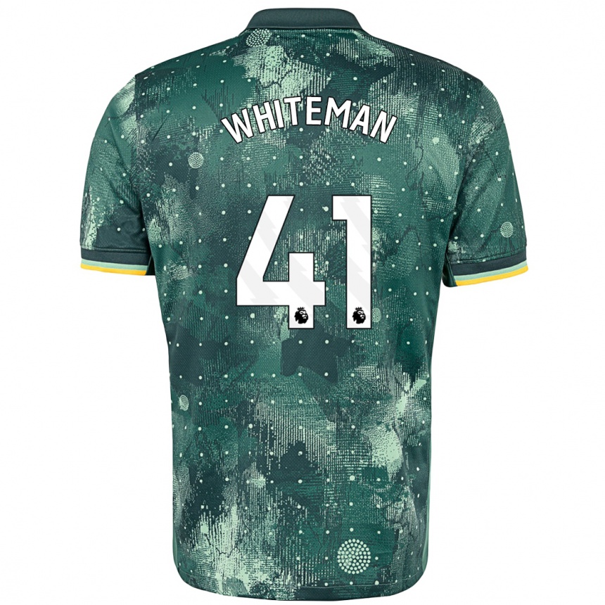 Kids Football Alfie Whiteman #41 Mint Green Third Jersey 2024/25 T-Shirt