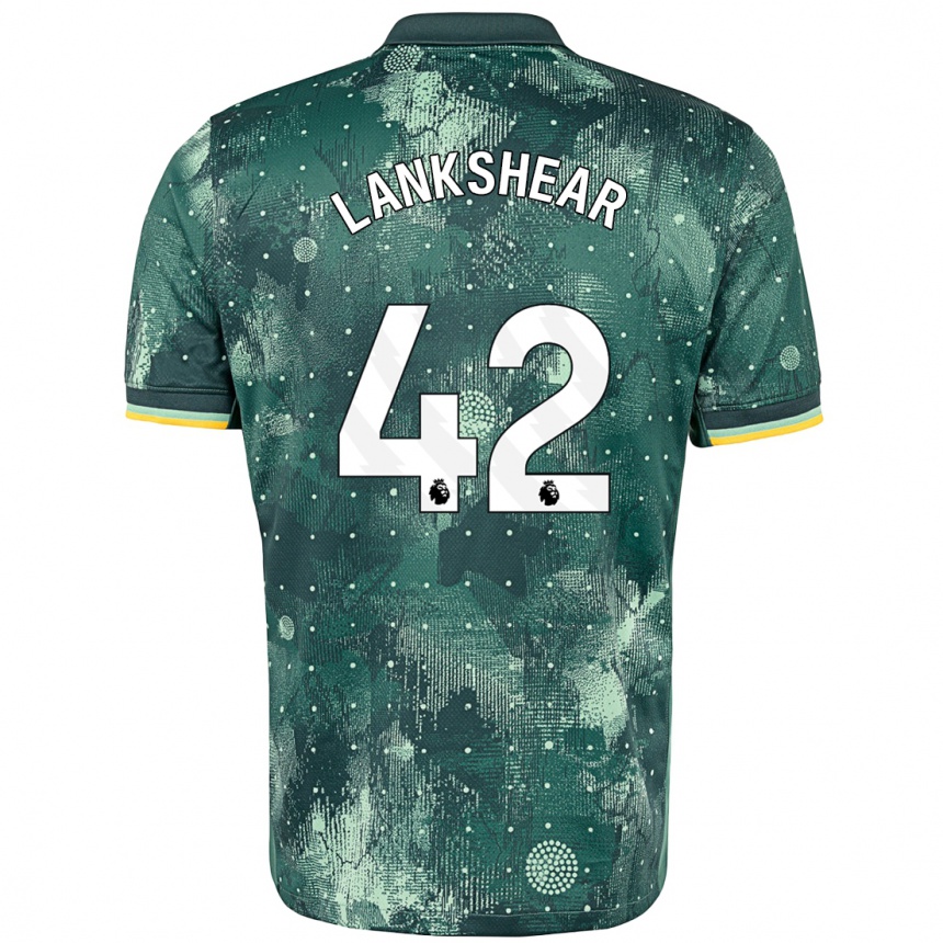 Kids Football Will Lankshear #42 Mint Green Third Jersey 2024/25 T-Shirt