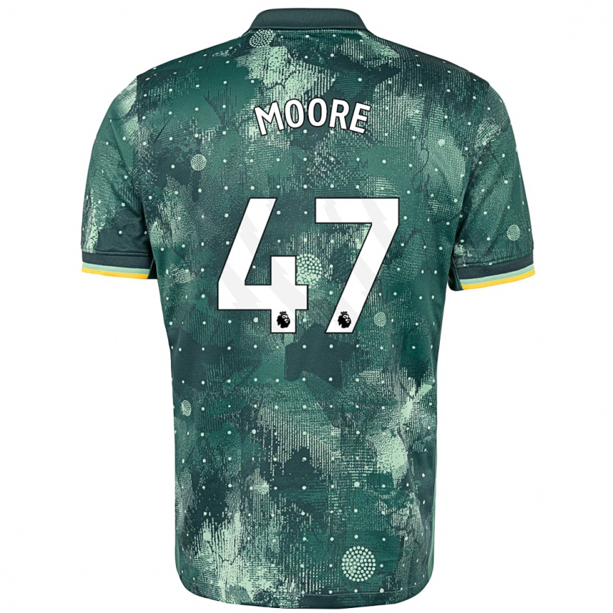 Kids Football Mikey Moore #47 Mint Green Third Jersey 2024/25 T-Shirt