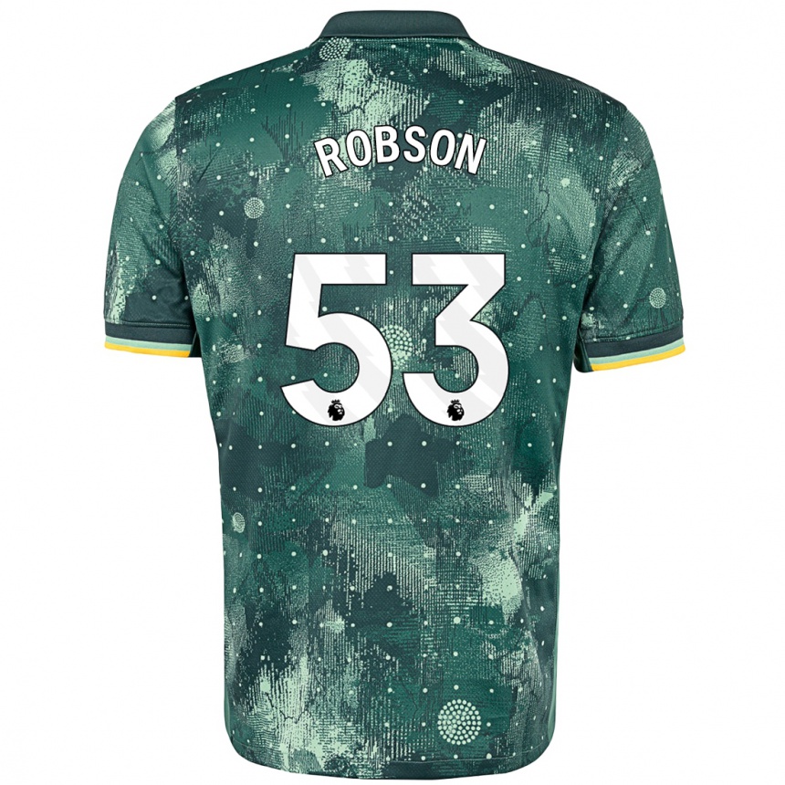 Kids Football Max Robson #53 Mint Green Third Jersey 2024/25 T-Shirt