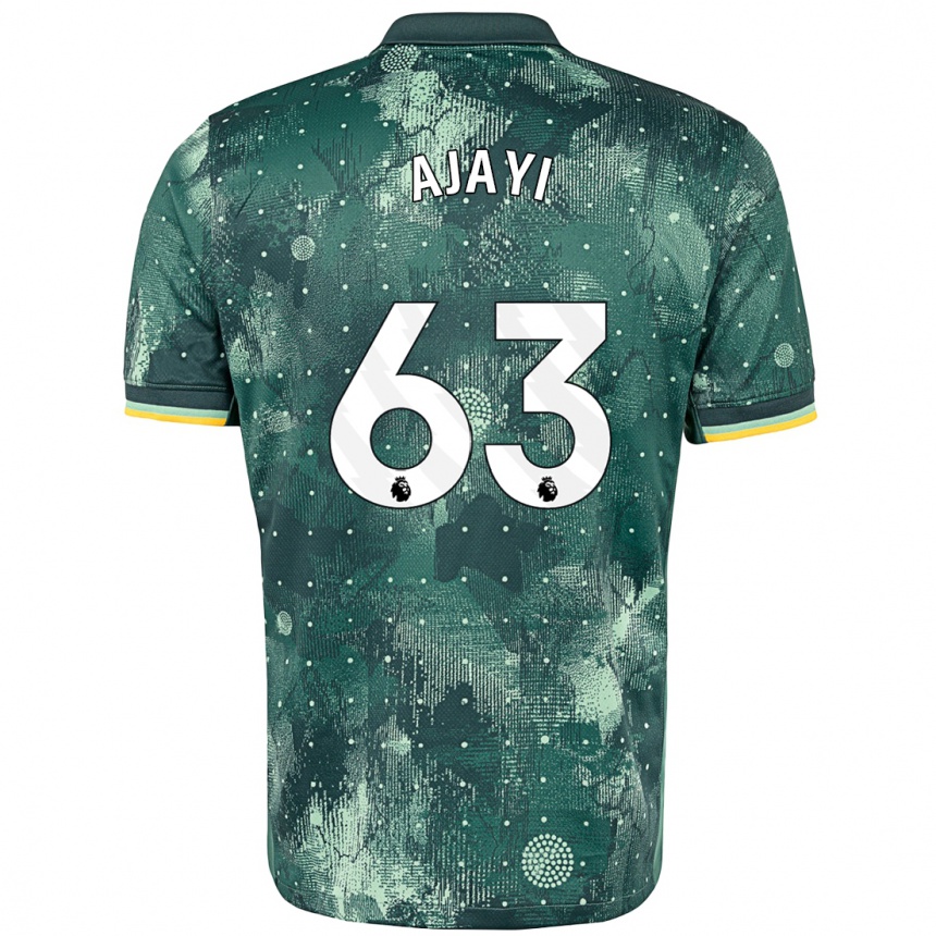 Kids Football Damola Ajayi #63 Mint Green Third Jersey 2024/25 T-Shirt