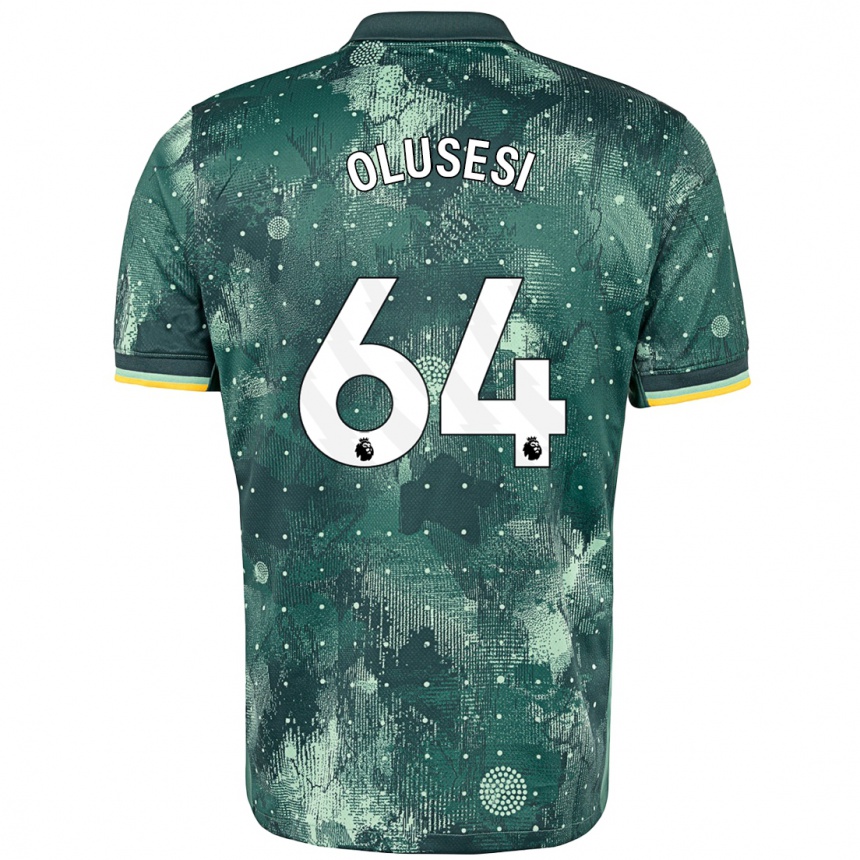 Kids Football Callum Olusesi #64 Mint Green Third Jersey 2024/25 T-Shirt