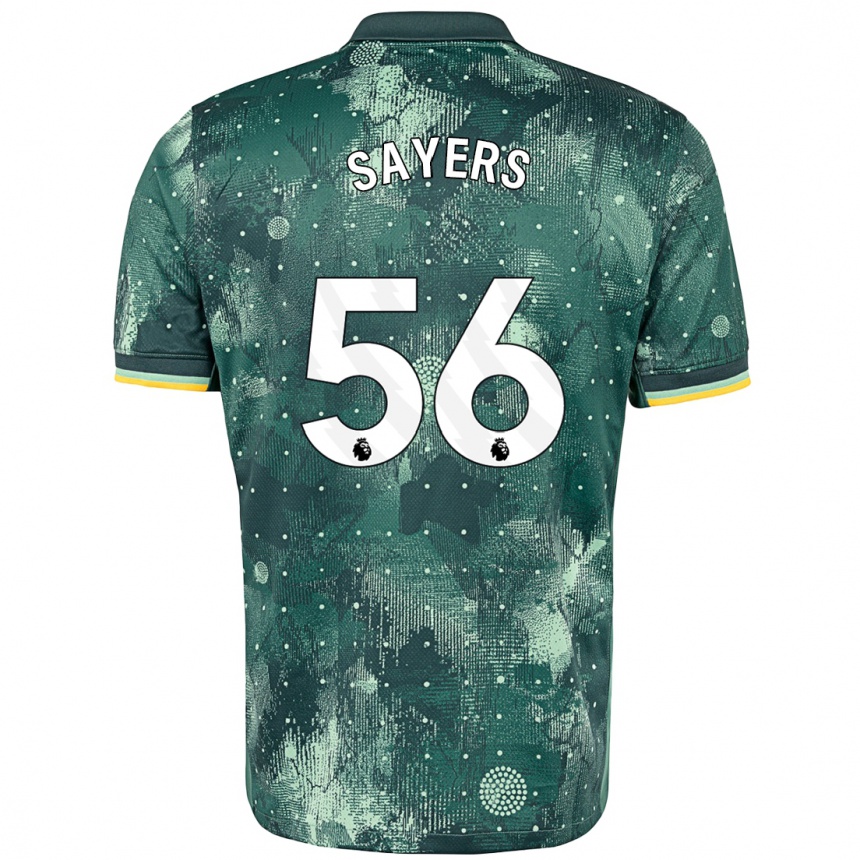 Kids Football Charlie Sayers #56 Mint Green Third Jersey 2024/25 T-Shirt