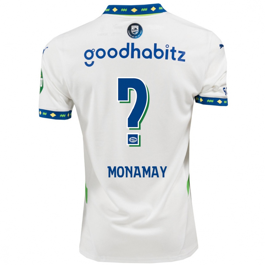 Kids Football Madi Monamay #0 White Dark Blue Third Jersey 2024/25 T-Shirt