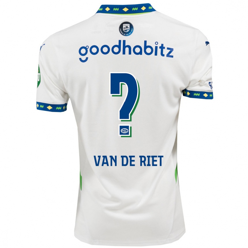 Kids Football Raf Van De Riet #0 White Dark Blue Third Jersey 2024/25 T-Shirt