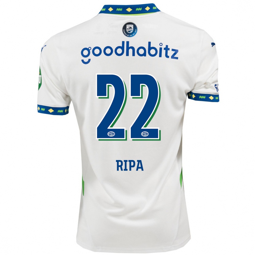 Kids Football Chimera Ripa #22 White Dark Blue Third Jersey 2024/25 T-Shirt