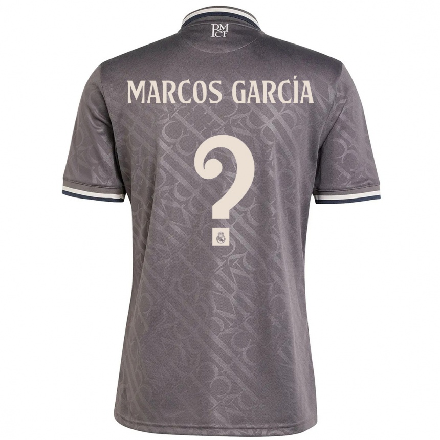 Kids Football Marcos García #0 Charcoal Third Jersey 2024/25 T-Shirt