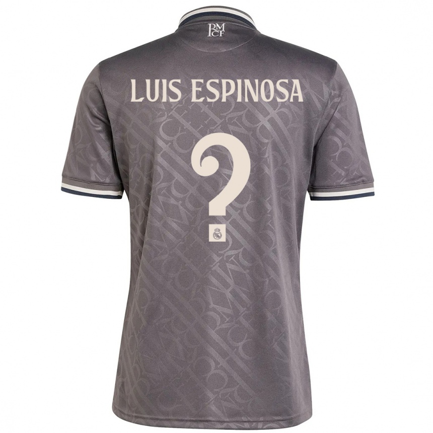 Kids Football José Luis Espinosa #0 Charcoal Third Jersey 2024/25 T-Shirt