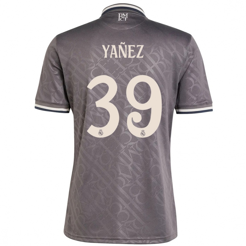 Kids Football Daniel Yañez #39 Charcoal Third Jersey 2024/25 T-Shirt