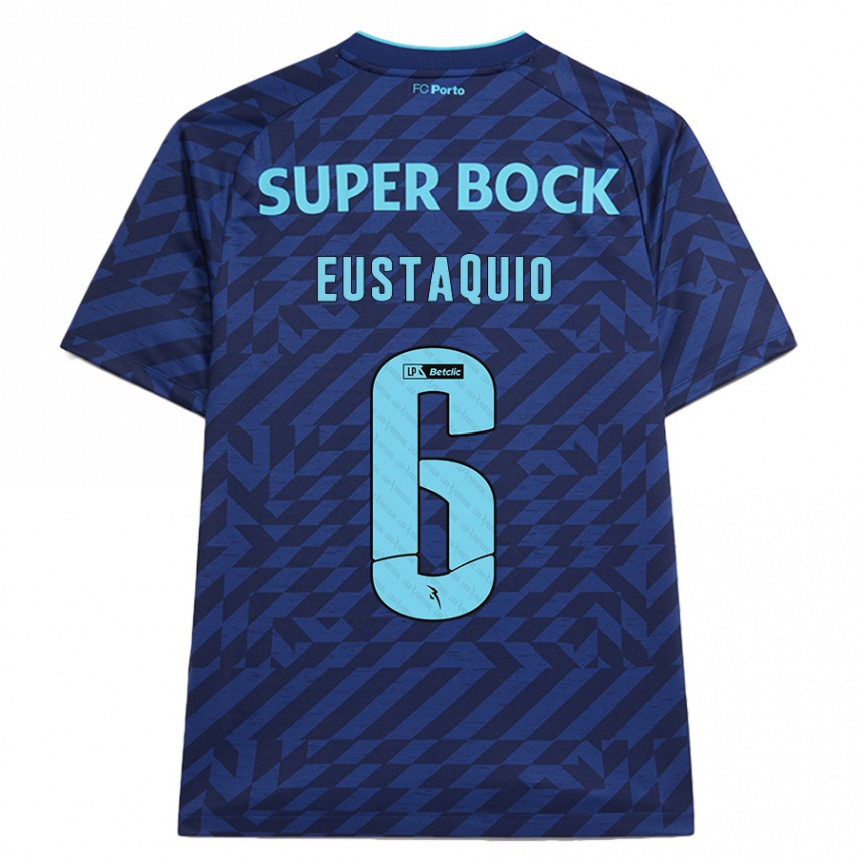 Kids Football Stephen Eustaquio #6 Navy Blue Third Jersey 2024/25 T-Shirt