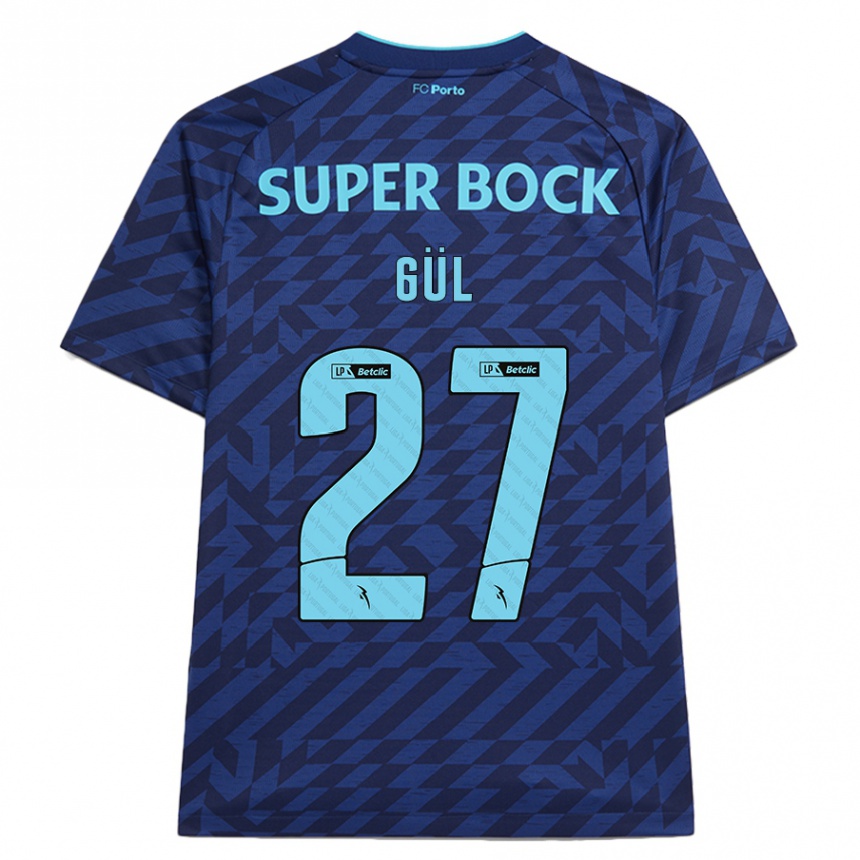 Kids Football Deniz Gül #27 Navy Blue Third Jersey 2024/25 T-Shirt