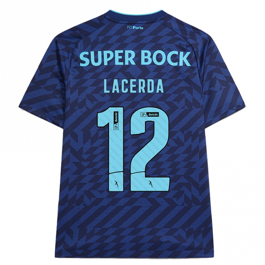 Kids Football Lacerda #12 Navy Blue Third Jersey 2024/25 T-Shirt