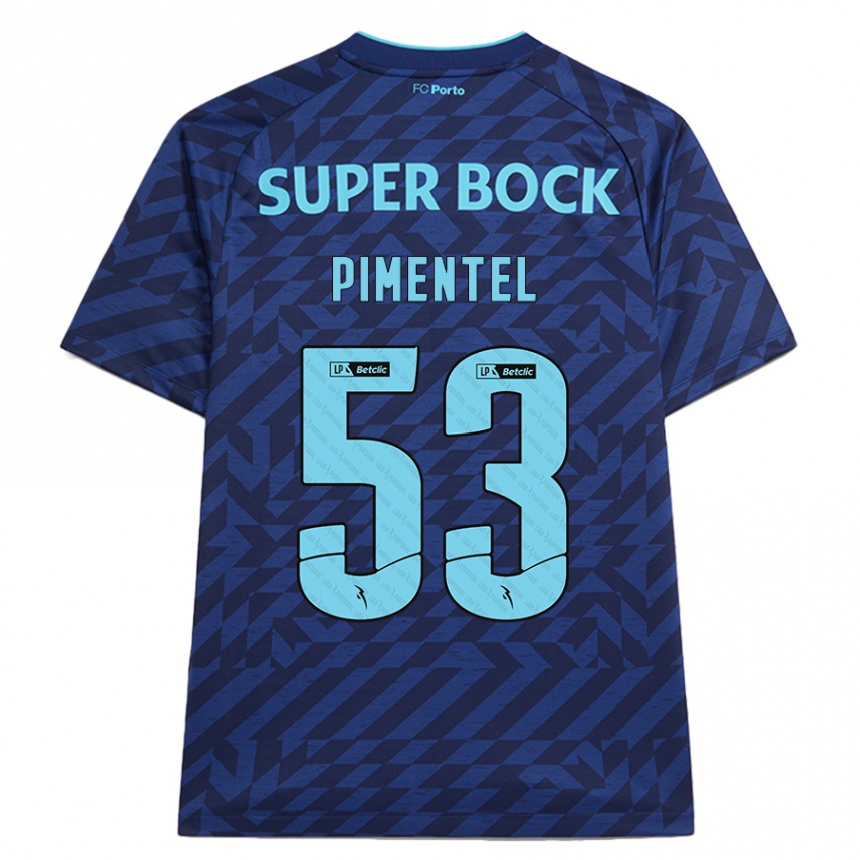 Kids Football Eric Pimentel #53 Navy Blue Third Jersey 2024/25 T-Shirt