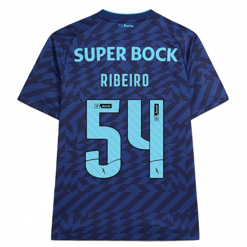 Kids Football António Ribeiro #54 Navy Blue Third Jersey 2024/25 T-Shirt