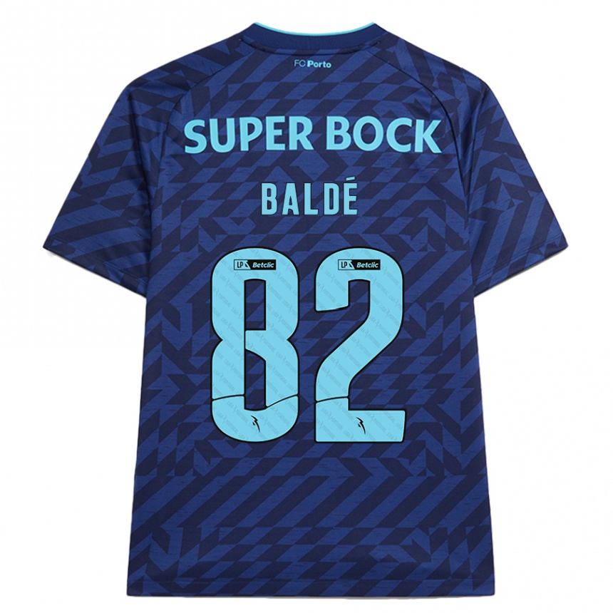 Kids Football Alfa Baldé #82 Navy Blue Third Jersey 2024/25 T-Shirt