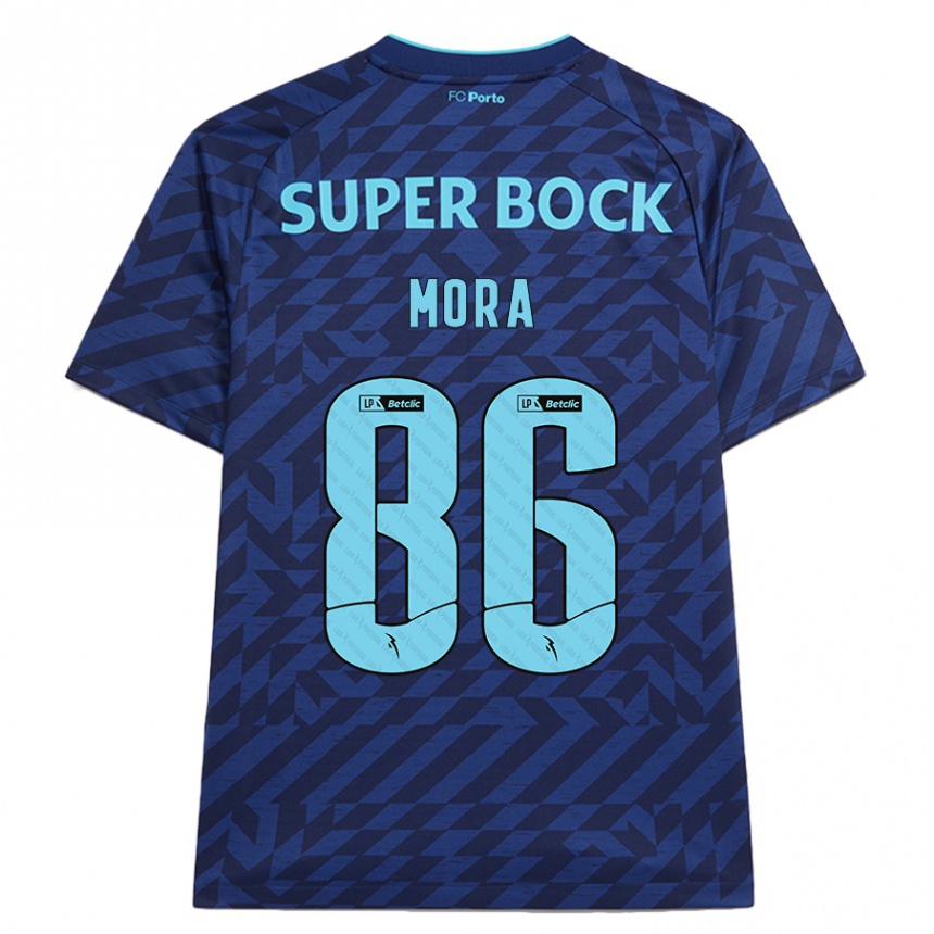 Kids Football Rodrigo Mora #86 Navy Blue Third Jersey 2024/25 T-Shirt