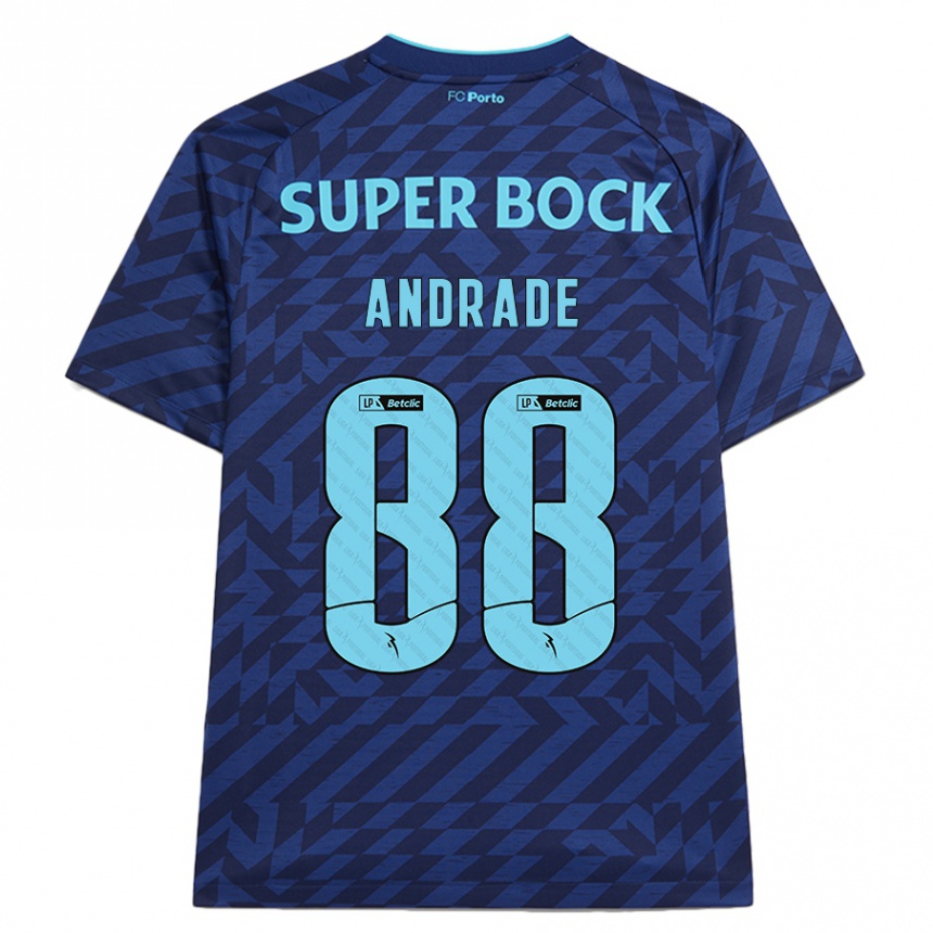 Kids Football Domingos Andrade #88 Navy Blue Third Jersey 2024/25 T-Shirt