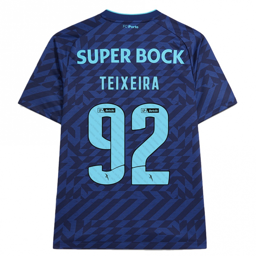 Kids Football João Teixeira #92 Navy Blue Third Jersey 2024/25 T-Shirt