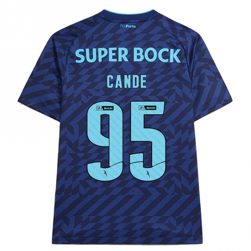 Kids Football Anhá Cande #95 Navy Blue Third Jersey 2024/25 T-Shirt