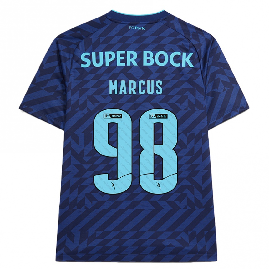 Kids Football Abraham Marcus #98 Navy Blue Third Jersey 2024/25 T-Shirt