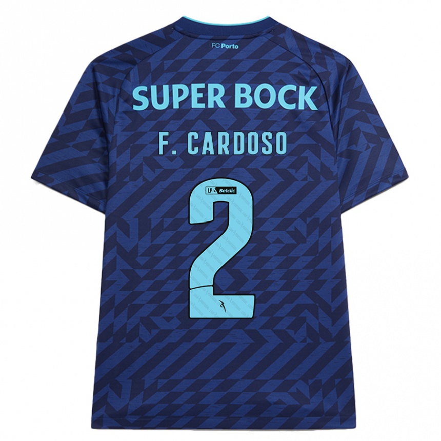 Kids Football Fábio Cardoso #2 Navy Blue Third Jersey 2024/25 T-Shirt