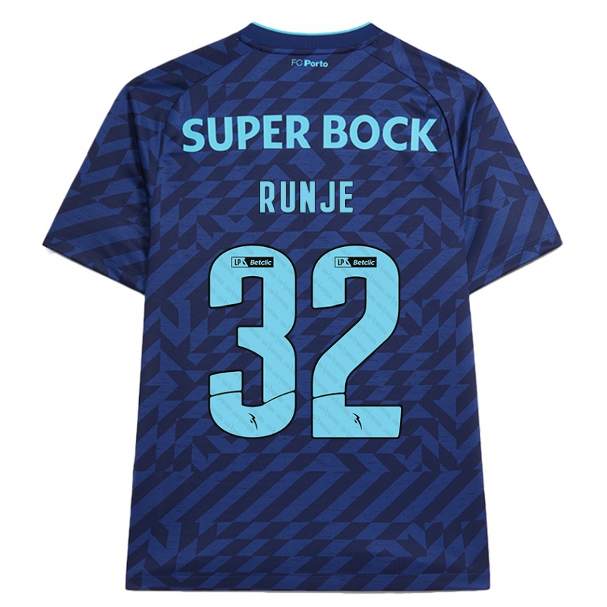 Kids Football Roko Runje #32 Navy Blue Third Jersey 2024/25 T-Shirt