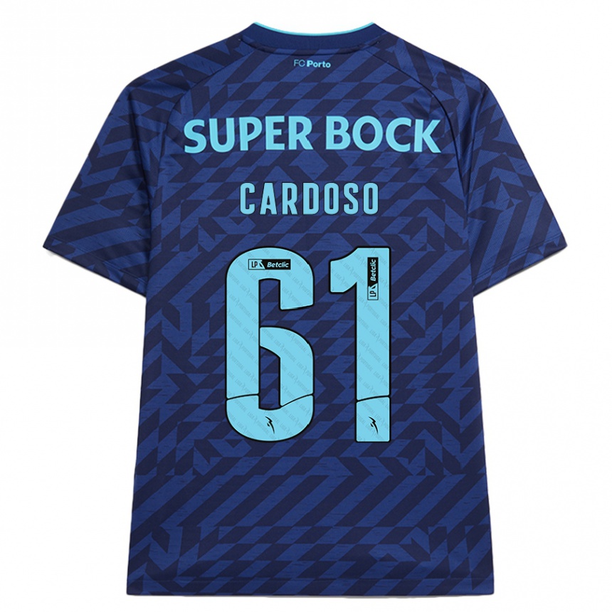 Kids Football Ivan Cardoso #61 Navy Blue Third Jersey 2024/25 T-Shirt