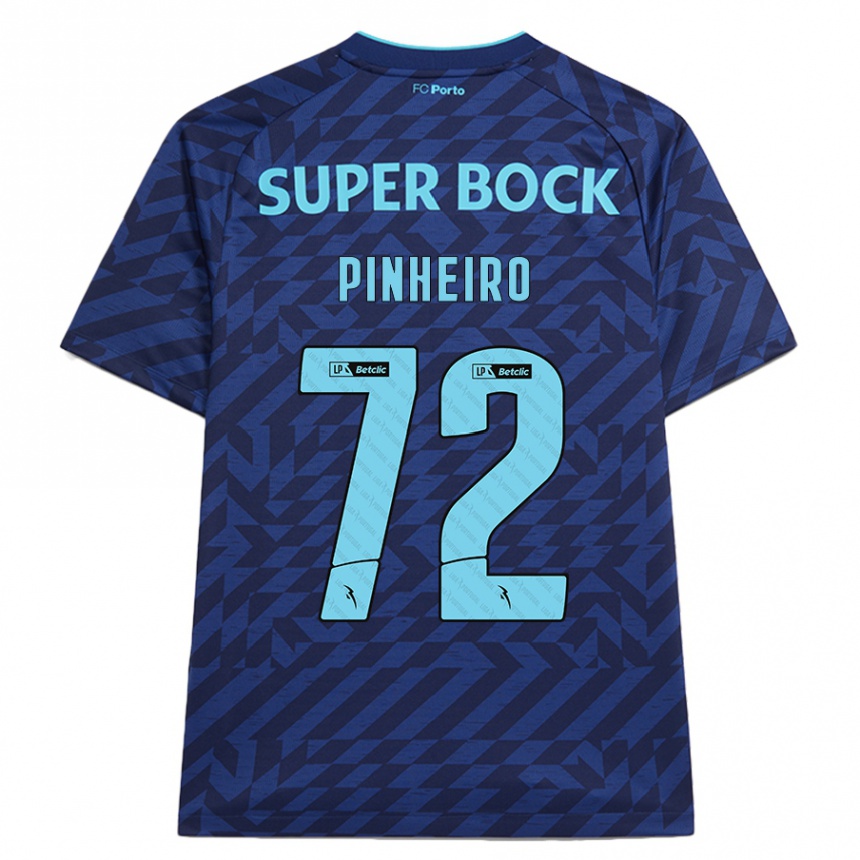 Kids Football Rodrigo Pinheiro #72 Navy Blue Third Jersey 2024/25 T-Shirt