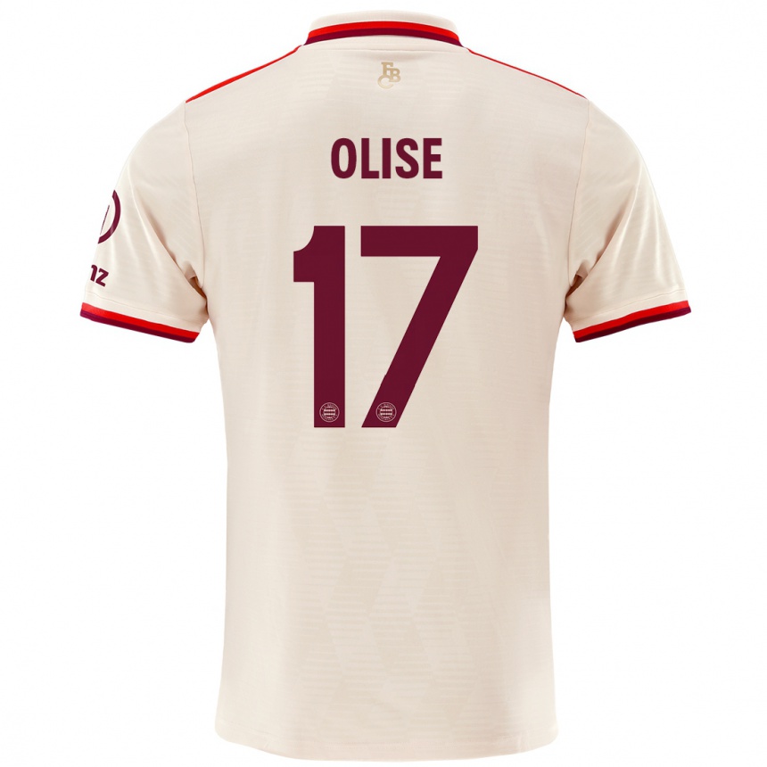 Kids Football Michael Olise #17 Linen Third Jersey 2024/25 T-Shirt