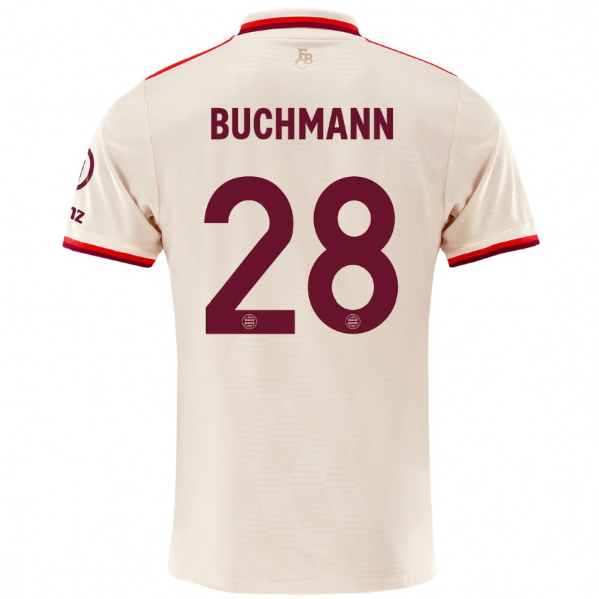 Kids Football Tarek Buchmann #28 Linen Third Jersey 2024/25 T-Shirt