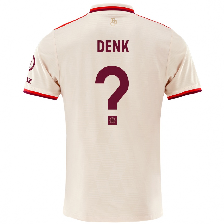 Kids Football Luca Denk #0 Linen Third Jersey 2024/25 T-Shirt